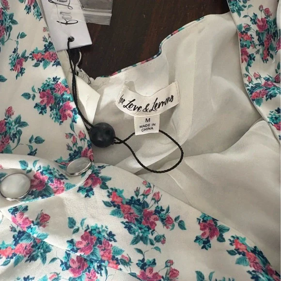 NWT For love and lemons Taggart floral print mini dress size M - Picture 11 of 13